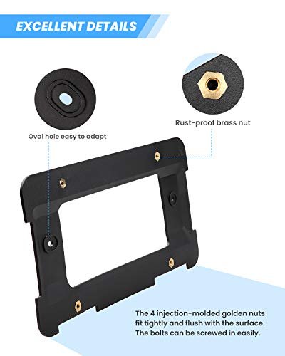 Joytutus Rear License Plate Frame Bracket Holder Mount For Bmw 2005-2023 1 2 3 4 5 6 X Series 2002-2019 Mini Cooper With