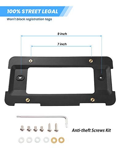 Joytutus Rear License Plate Frame Bracket Holder Mount For Bmw 2005-2023 1 2 3 4 5 6 X Series 2002-2019 Mini Cooper With