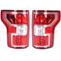 Ensyusuma For 2018 2019 2020ford F150 Tail Lightslights Left Driver Right Passenger Side Pair Tail Replacement Red Lens Brake 