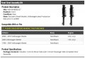 Front Strut And Coil Spring Assembly Kit 2-piece Compatible With 1998-2010 Volkswagen Beetle Hatchback