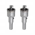 Uxcell 21 5mm Carbide Hole Cutter Tct Saws For Stainless Steel Sheet Metal High Density Tooth 2pcs