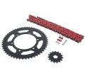 Red O Ring Chain And Sprocket Kit 15 52 120l For Yamaha Wr450f 2003 To 2014 Steel Front Rear Sprockets