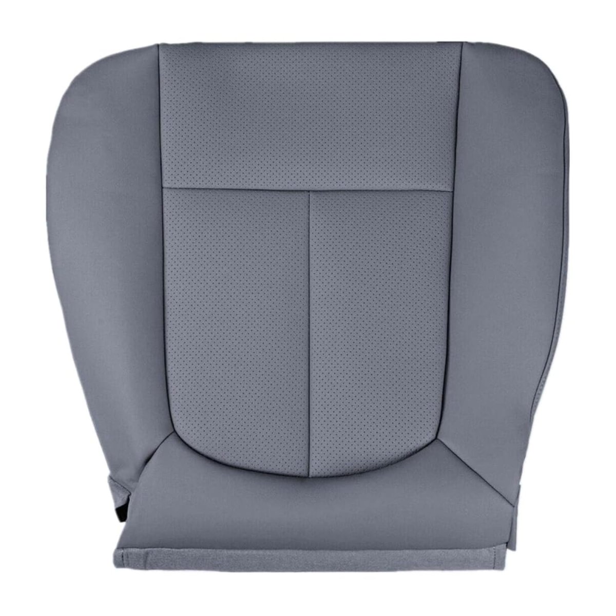 Gray Front Driver Side Bottom Replacement Leather Seat Cover Top Lean Back For Ford F150 Lariat 2009 2010 2011 2012 2013 2014