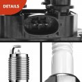 A-premium 2x Ignition Coil Pack And 8x Iridium Spark Plugs Compatible With Ford F-150 F-250 1997-1999 Explorer 1996-2001