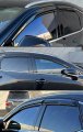 Premium 3d Wavy Sport Black Window Visor Rain Guard Deflector Compatible For 2022-2023 Lexus Nx250 Nx350 Nx450h