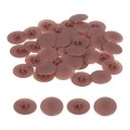 160pcs Screw Cap Covers 17mm Waterproof Plastic Decorative Caps For Phillips Cam Lock Nuts Self-tapping Screws Dark Brown 