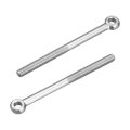 4pcs M6 X 80mm Lifting Eye Bolts 304 Stainless Steel Machinery Shoulder Swing Bolt Ring Eyebolt For Pipeline Gate Valves 