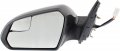 Kool Vue Mirror For 2015-2017 Hyundai Sonata Driver Side In-housing Signal Light Manual Folding Heated Paintable With Blind 