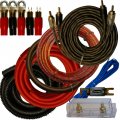 0 Gauge Amplfier Power Kit For Amp Install Wiring Complete 1 Ga Cables 4500w 