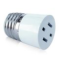 1 E27 Light Socket To 110v Wall Plug Adapter 2 Prong Type Outlet Screw In A Converter 