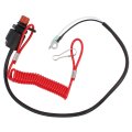 Xtremeamazing Universal Boat Outboard Engine Motor Kill Urgent Stop Switch With Safety Tether Lanyard Rope Clip For Yahama 