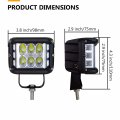 Side Shooter Led Light Pods Skyworld 2pcs 4 Inch 60w Strobe Works Spotlights 6000k White Off Road Driving Bumper Light Fog Lamp