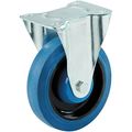 Shepherd Hardware 9261 4-inch Rigid Caster Elastic Blue Rubber 265-lb Load Capacity 