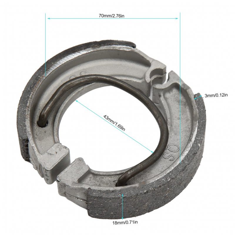 Rear Drum Brake Shoe Sets Automotive Replacement 2pcs Motorcycle Brake Shoes Pads For Pw50 Pw 50 Yzinger 19812009