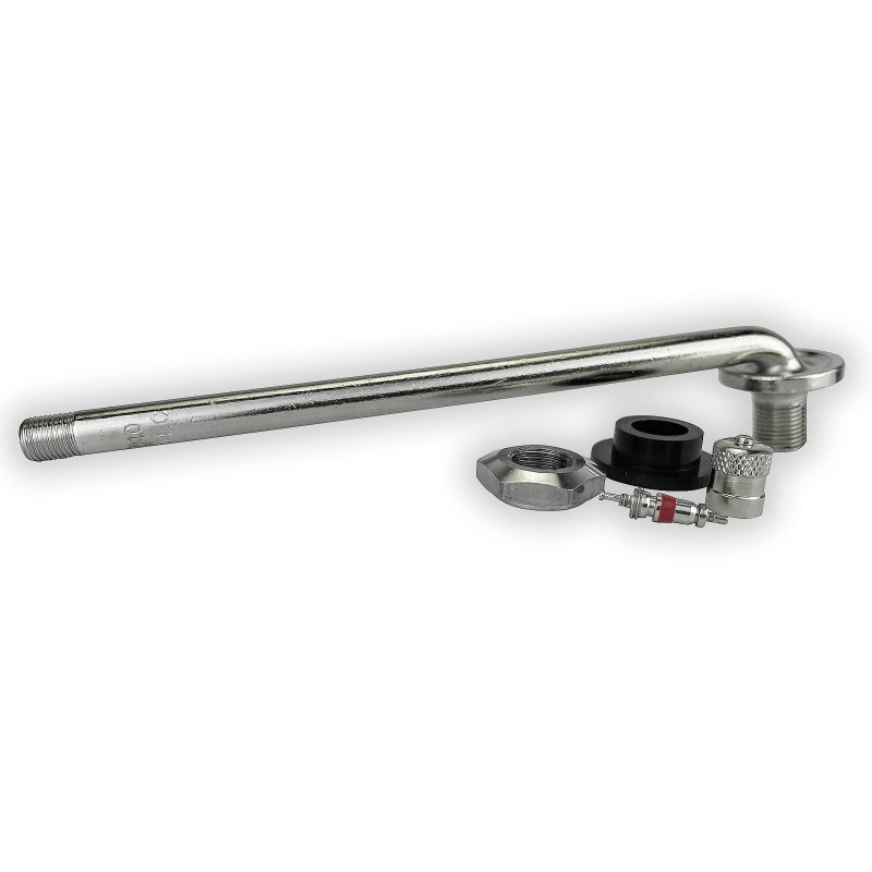 Haltec Ten Tr510 90 Degree 1 2 Inch Bent Truck And Bus Tire Nickel Plated Valve Stems For Drop Center Aluminum Disc Wheels With