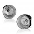 Chrome Housing Oe-style Front Fog Light Driving Lamp Assembly For 2005-2010 Jeep Grand Cherokee Power Switch Universal Wiring 
