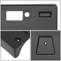 In1068110 Factory Style Front Bumper License Plate Mounting Bracket Compatible With Infiniti Qx80 2015-2017 Matte Black