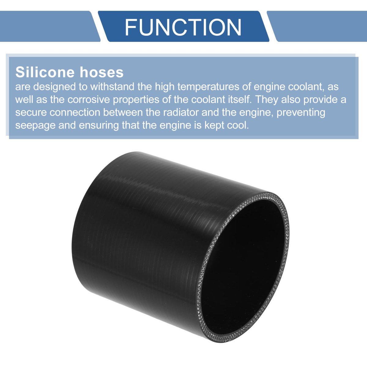 Straight Coupler Silicone Hose 3 54 In Id 94 Length 0 Degrees Black 4 Ply 5mm Thickness Air Intake Turbo Intercooler Piping