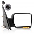 Aintier Towing Mirror Compatible With 2004 2005 2006 Ford For F150 Tow Power Adjusted Heated Turn Signal Light Black Housing