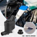Acropix Windshield Washer Motor Pump Fit For Hyundai Elantra Gt Pack Of 2 Black