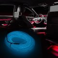 10 Meter 33ft Neon El Wire String Strip Ice Blue Cold Light Glow With Cigarette Lighter For Car Interior Decoration