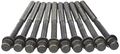 016-1035 Engine Cylinder Head Bolt Set 1 2-13 Unc Hexagon Bolts Low Carbon Steel Black Finish 