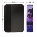 Glenlcwe Hawaiian Palm Tree Watercolor Sky Print Car Steering Wheel Cover Seat Belt Covers For Most Vehicle Universal Heavy