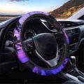 Glenlcwe Hawaiian Palm Tree Watercolor Sky Print Car Steering Wheel Cover Seat Belt Covers For Most Vehicle Universal Heavy