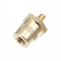 X Autohaux 2 Pair M6 Battery Terminal Connector Brass Tone Post Adapter Taper Stud Extender Screws Nuts