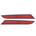 Rear Reflectors For 2016 Volkswagen Passat Driver And Passenger Side Pair Red Lens With Bulbs Capa Certified Replacement 
