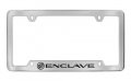 Buick Enclave Chrome Plated Metal Bottom Engraved License Plate Frame Holder 