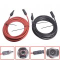 Wflnhb 10ft 12awg Black Red 12 Gauge Solar Panel Extension Cable Wire With Female And Male Connector