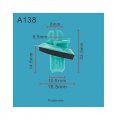 Autobahn88 Wheelarch Molding Trim Flare Panel Clip Compatible With Toyota Lexus Prado 122 Oem 75884-60010 Pack Of 20
