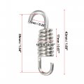 X Autohaux 2 Pcs Universal Exhaust Pipe Spring For Motorcycles 43mm 1 69 Stainless Steel Hook Modified Accessory