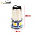Ruiandsion 2pcs 6v Ba15d Super Bright 5050 12smd Chipsets Led Replacement Bulb For Reverse Light Turn Signal Tail 4300k Warm