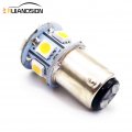 Ruiandsion 2pcs 6v Ba15d Super Bright 5050 12smd Chipsets Led Replacement Bulb For Reverse Light Turn Signal Tail 4300k Warm