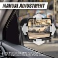 Auto Dynasty Right Passenger Side Black Textured Manual Adjustment Folding Rear View Towing Mirror Compatible With Ford F-150