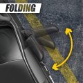 Auto Dynasty Right Passenger Side Black Textured Manual Adjustment Folding Rear View Towing Mirror Compatible With Ford F-150