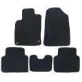 Black Velour Front Rear Floor Mats Carpet For Honda Civic Sedan Hatchback Sport 2022 2023 2024 2025 