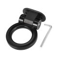 Universal Black Ring Shaped Car Tow Hook Decor Bumper Trailer Sticker Set 