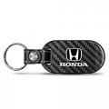 Ipick Image Made For Honda Logo 100 Real Black Carbon Fiber Tag Style Key Chain