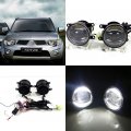 July King 1600lm 24w 6000k Led Light Guide Q5 Lens Fog Lamp 1000lm 14w Day Running Lights Drl For Mitsubishi Triton 2008-2019