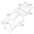 Tcmt Black Red Driver Passenger Seat Fit For Suzuki Gsxr600 Gsxr750 600 750 06-07 Us