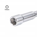 Uxcell 14mm Metric L Shaped Angled Hex Socket Wrench Chrome Plated Cr-v