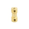 3mmx3mm Brass Shaft Coupling Coupler Motor Transmission Connector For Rc Boat Model 