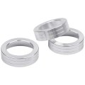 Audio Volume Ac Button Cover Decoration Twist Ring Trim For Jeep Wrangler Jl Jlu And Gladiator Jt Silver Aluminum Alloy 