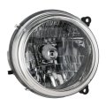 Passenger Side Headlight Assembly For Jeep Liberty 2002 2003 Clear Polycarbonate Lens With Bulbs Composite Type Replaces 