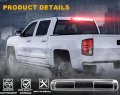 Led 3rd Brake Light Cargo Lamp For Chevy Silverado Gmc Sierra 1500 2500 3500 Hd 1999 2007 Clear Lens Black Housing