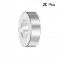 Uxcell 20pcs Aluminum Spacer 5mm Bore 10mm Od 3mm Length Screw Standoff Bushing Plain Finish Round For M5 Screws Bolts And Rods