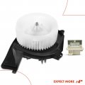 A-premium Hvac Heater Blower Motor And Resistor Assembly Compatible With Cadillac Vehicles Seville 1998-1999 Front Side 2-pc
